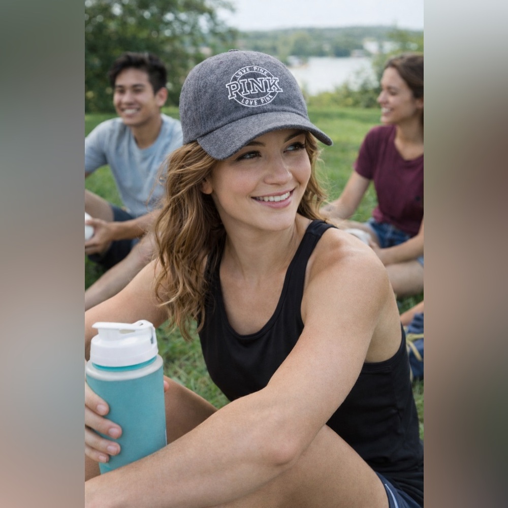 Pink by Victoria's Secret "Love Pink" Women's Wool Baseball Hat